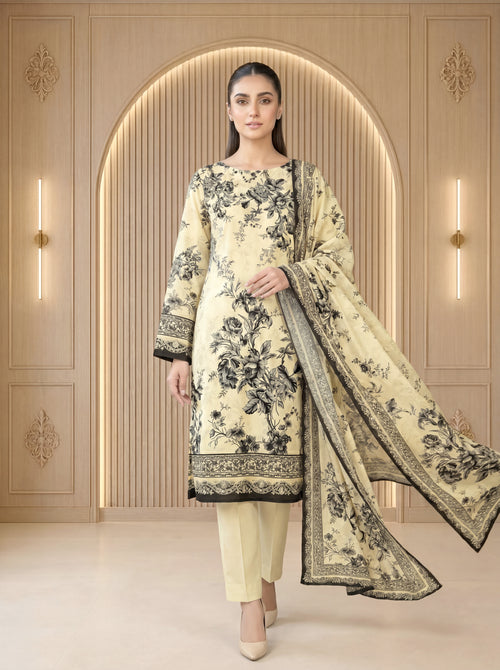 3 Piece Unstitched Lawn Suit