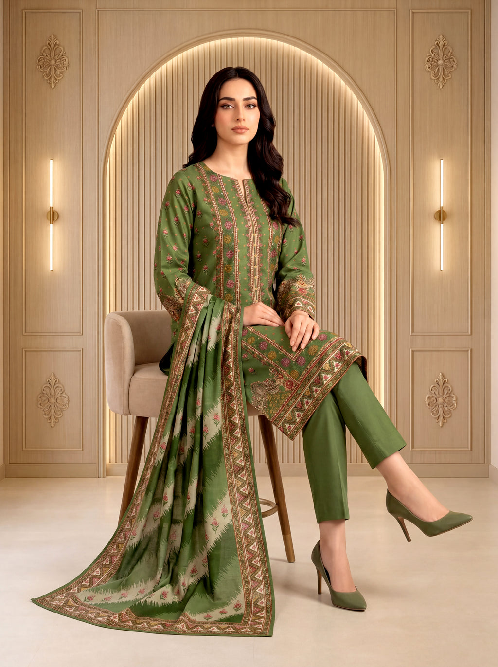 3 Piece Unstitched Lawn Suit
