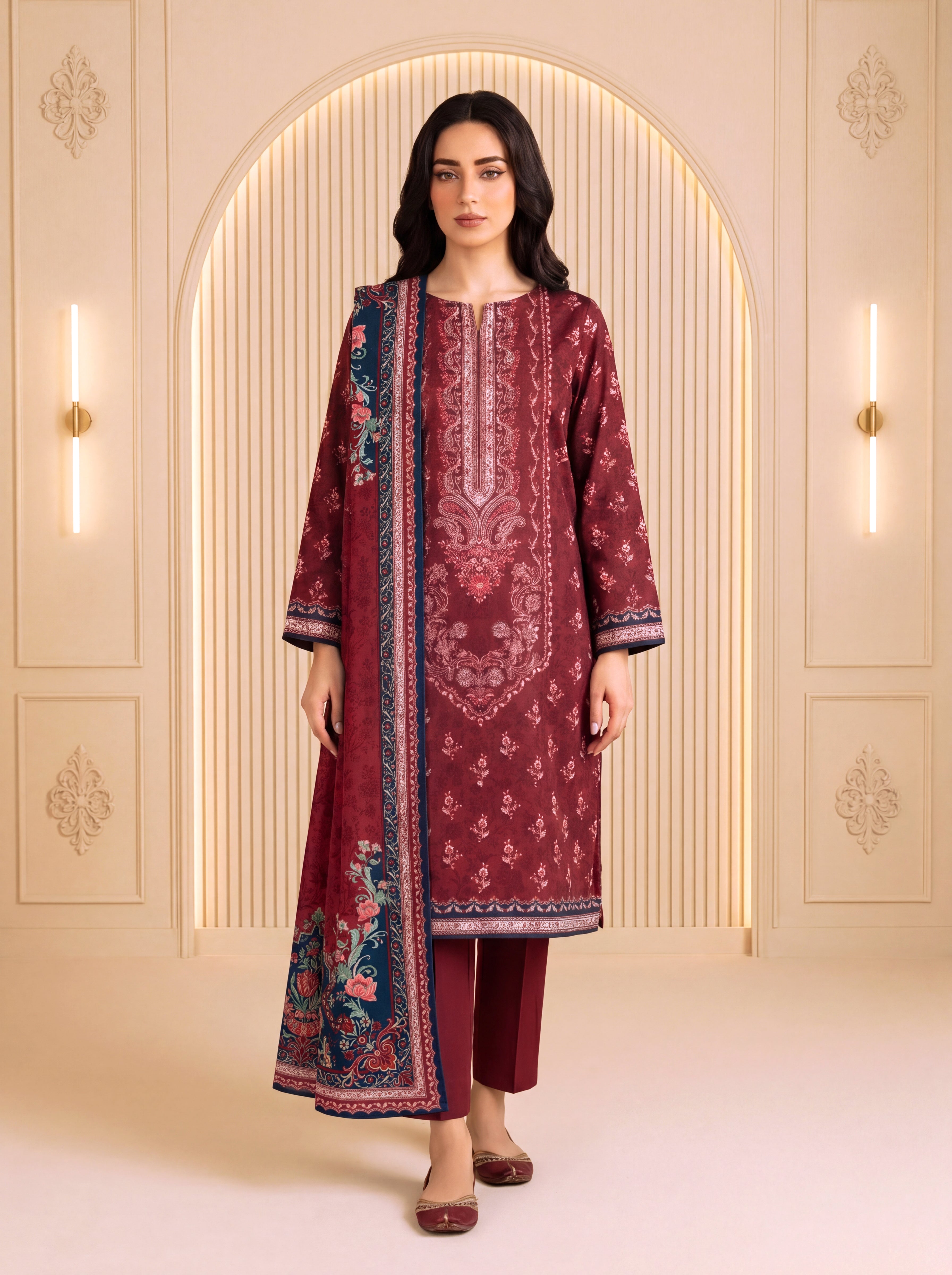 3 Piece Unstitched Lawn Suit