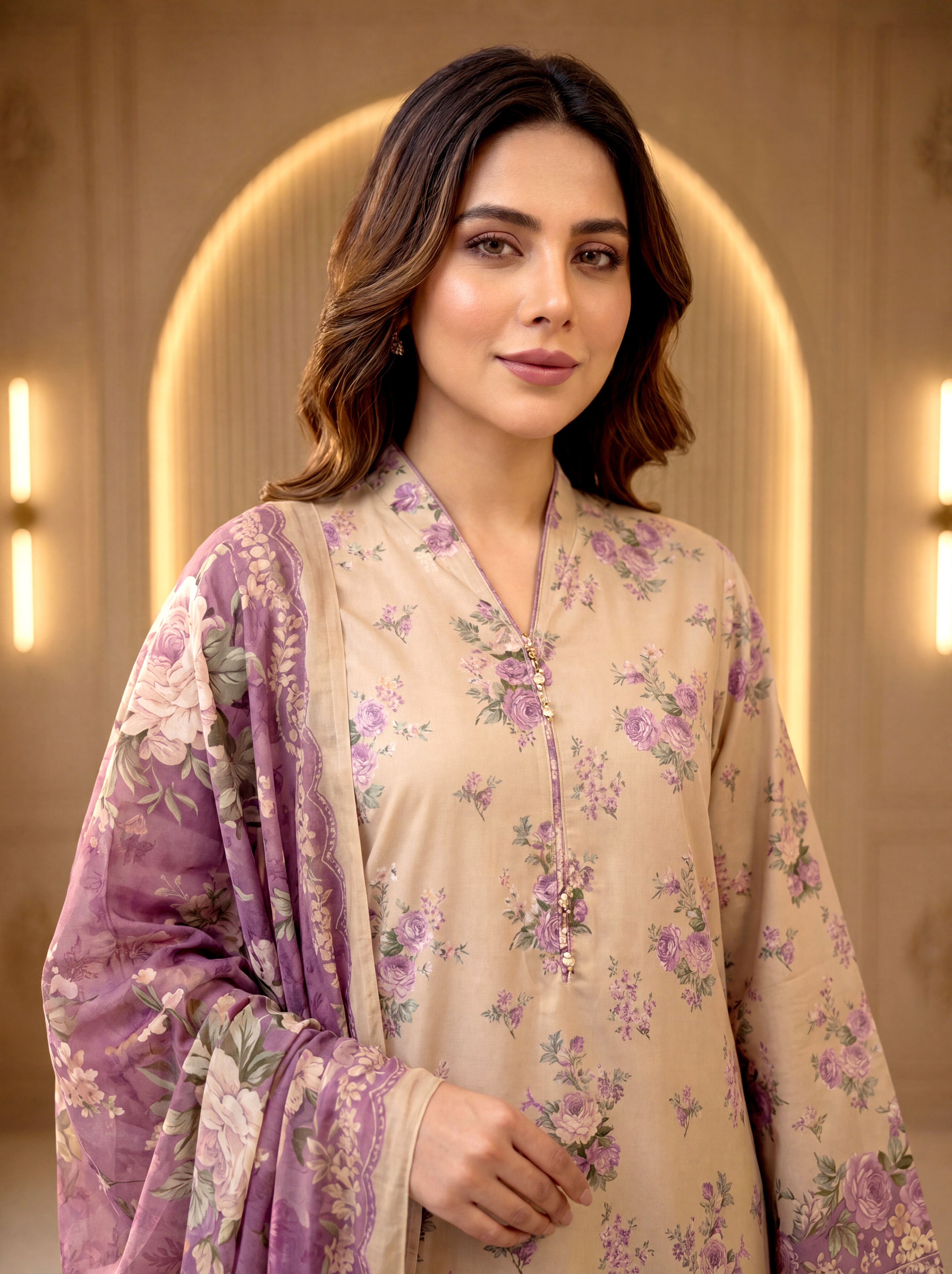 3 Piece Unstitched Lawn Suit