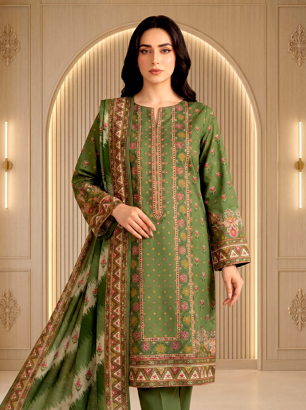 3 Piece Unstitched Lawn Suit