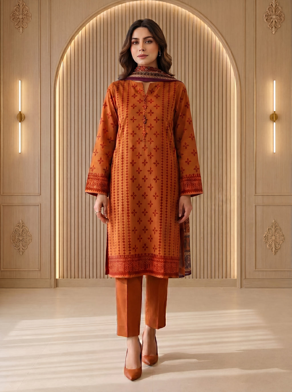3 Piece Unstitched Lawn Suit