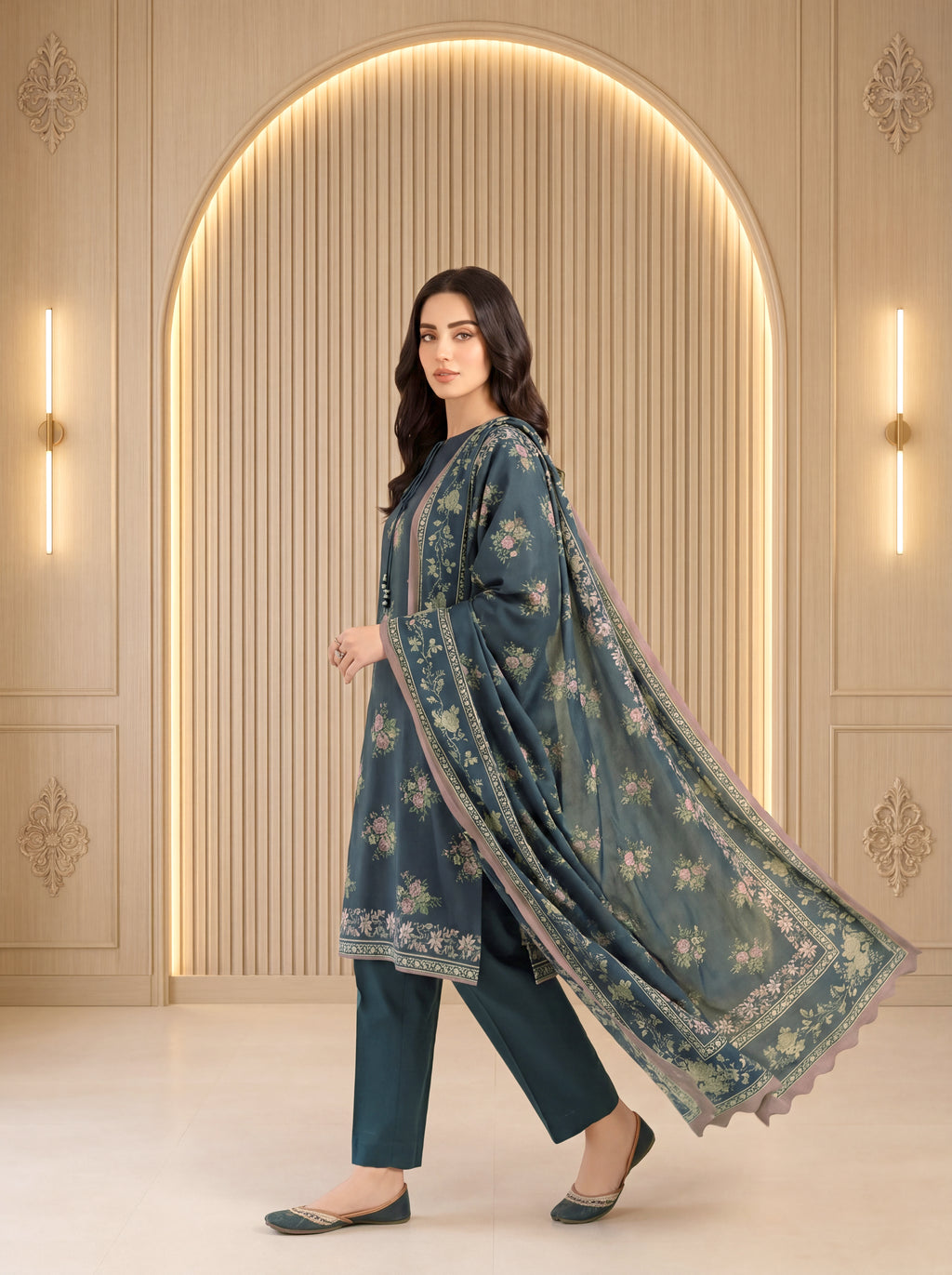 3 Piece Unstitched Lawn Suit