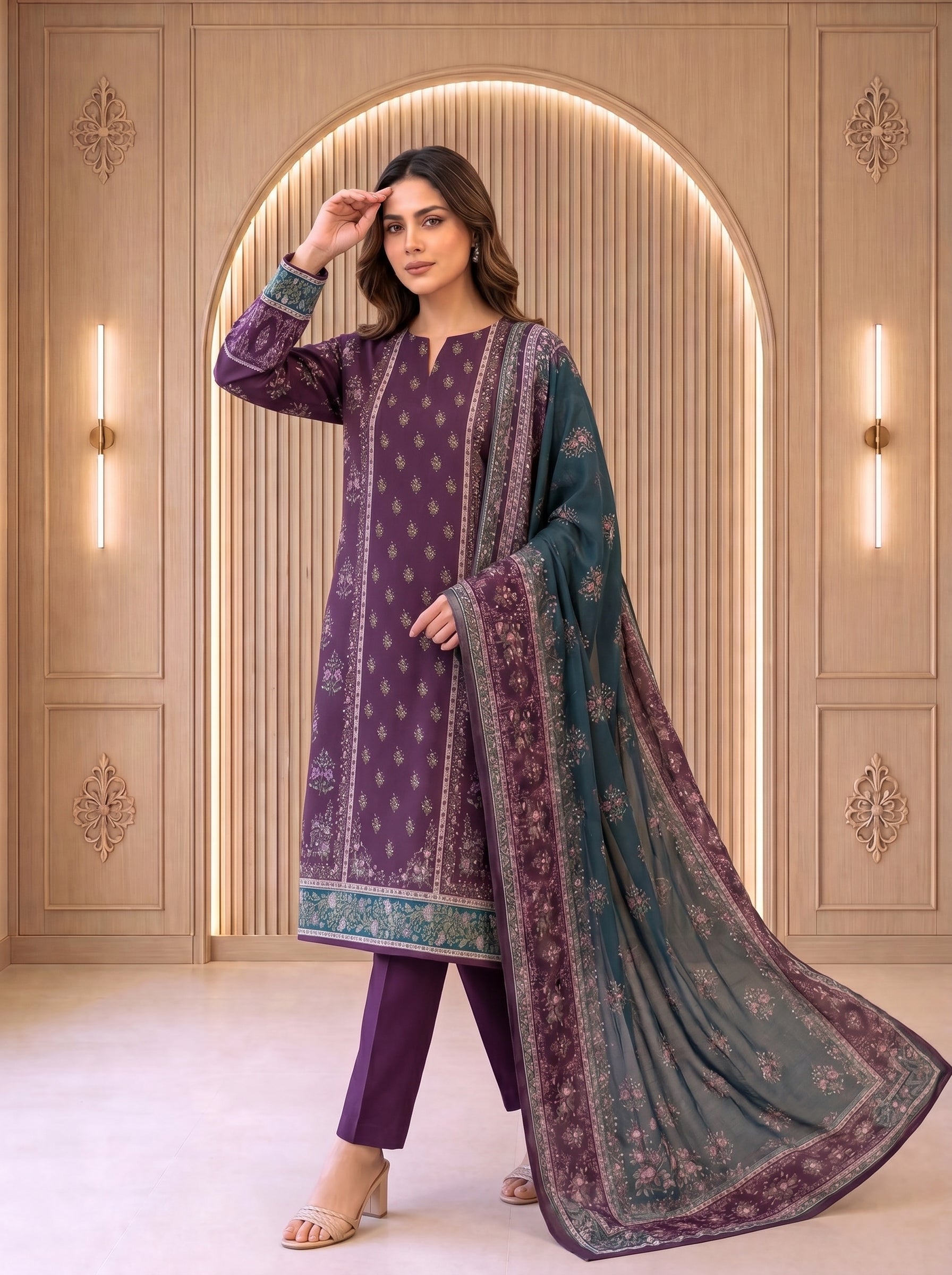 3 Piece Unstitched Lawn Suit
