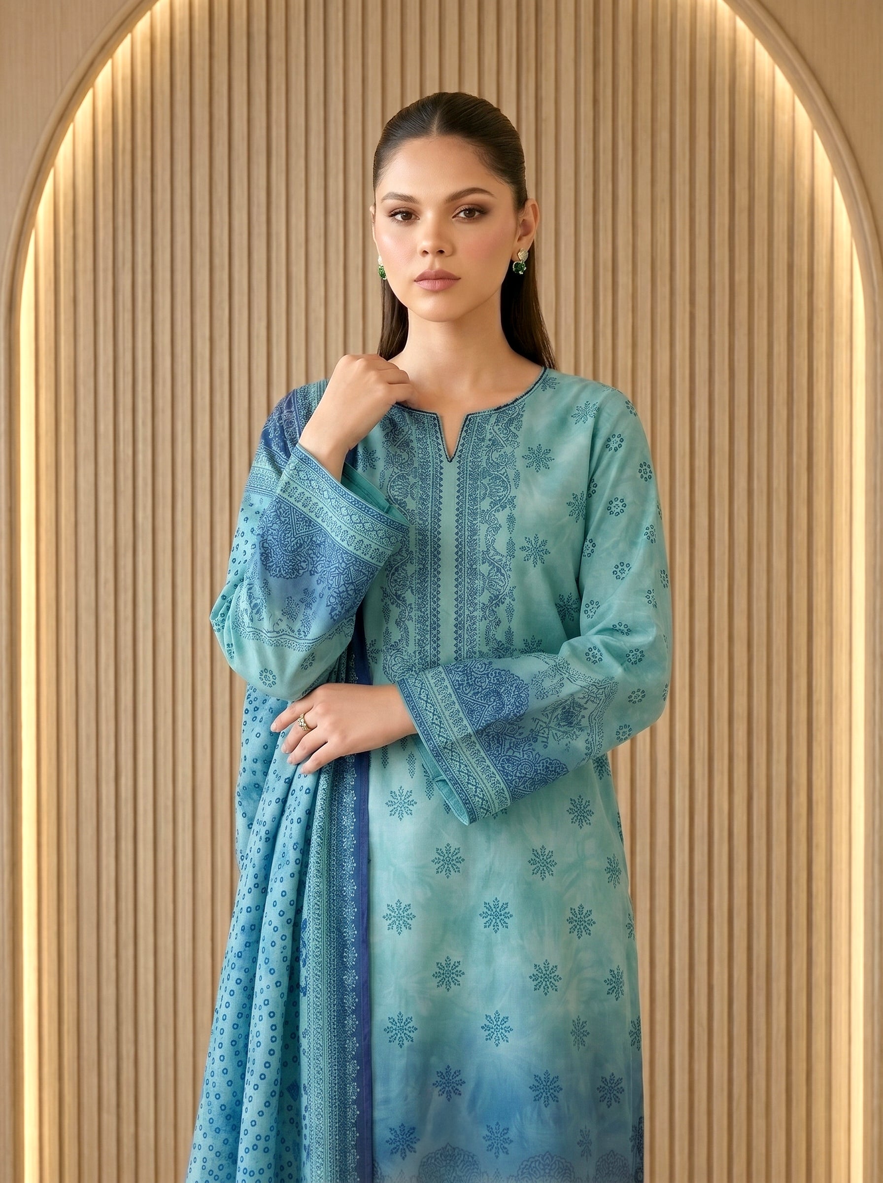 3 Piece Unstitched Lawn Suit