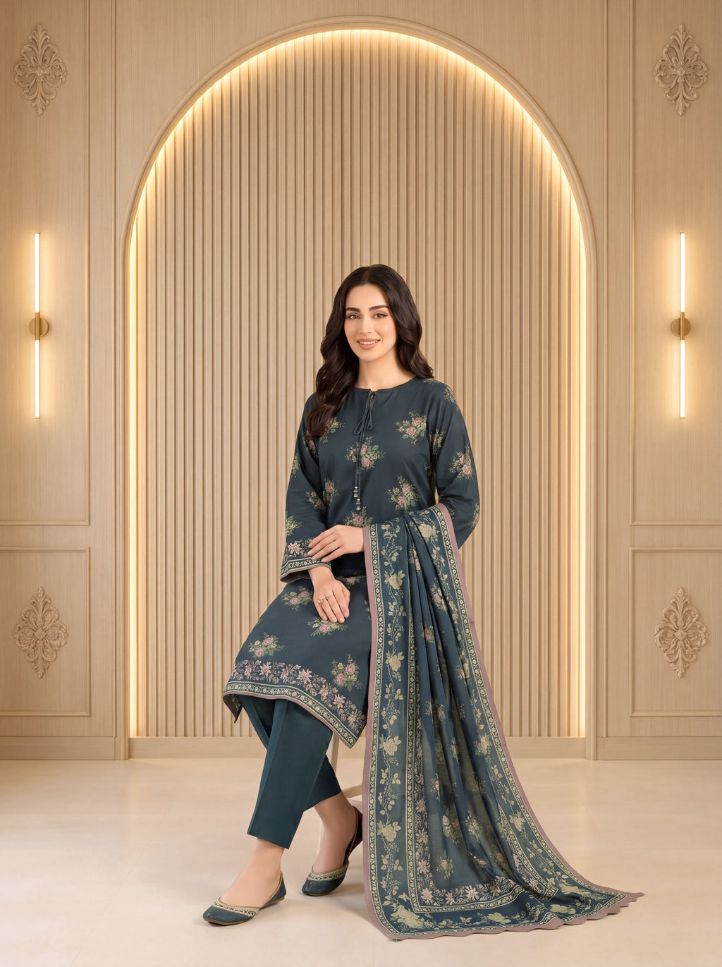 3 Piece Unstitched Lawn Suit