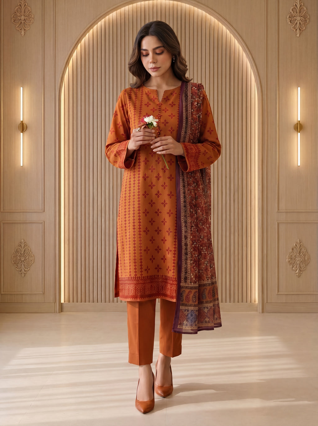 3 Piece Unstitched Lawn Suit