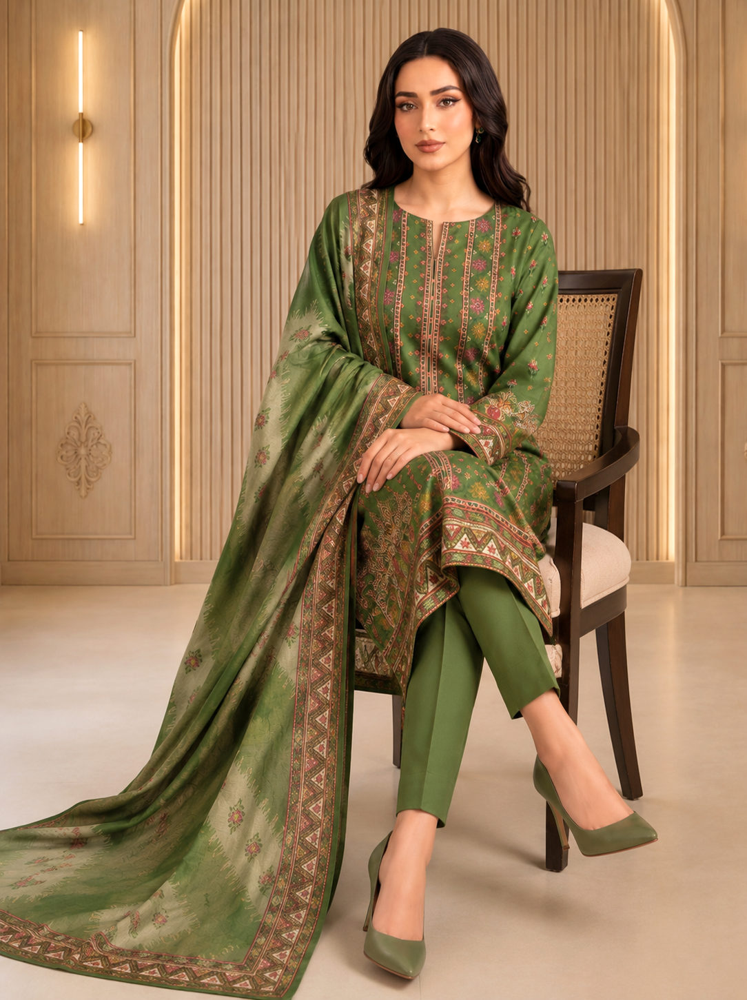 3 Piece Unstitched Lawn Suit